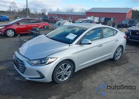 2017 Hyundai Elantra Limited from USA, damaged, VIN KMHD84LF2HU120142